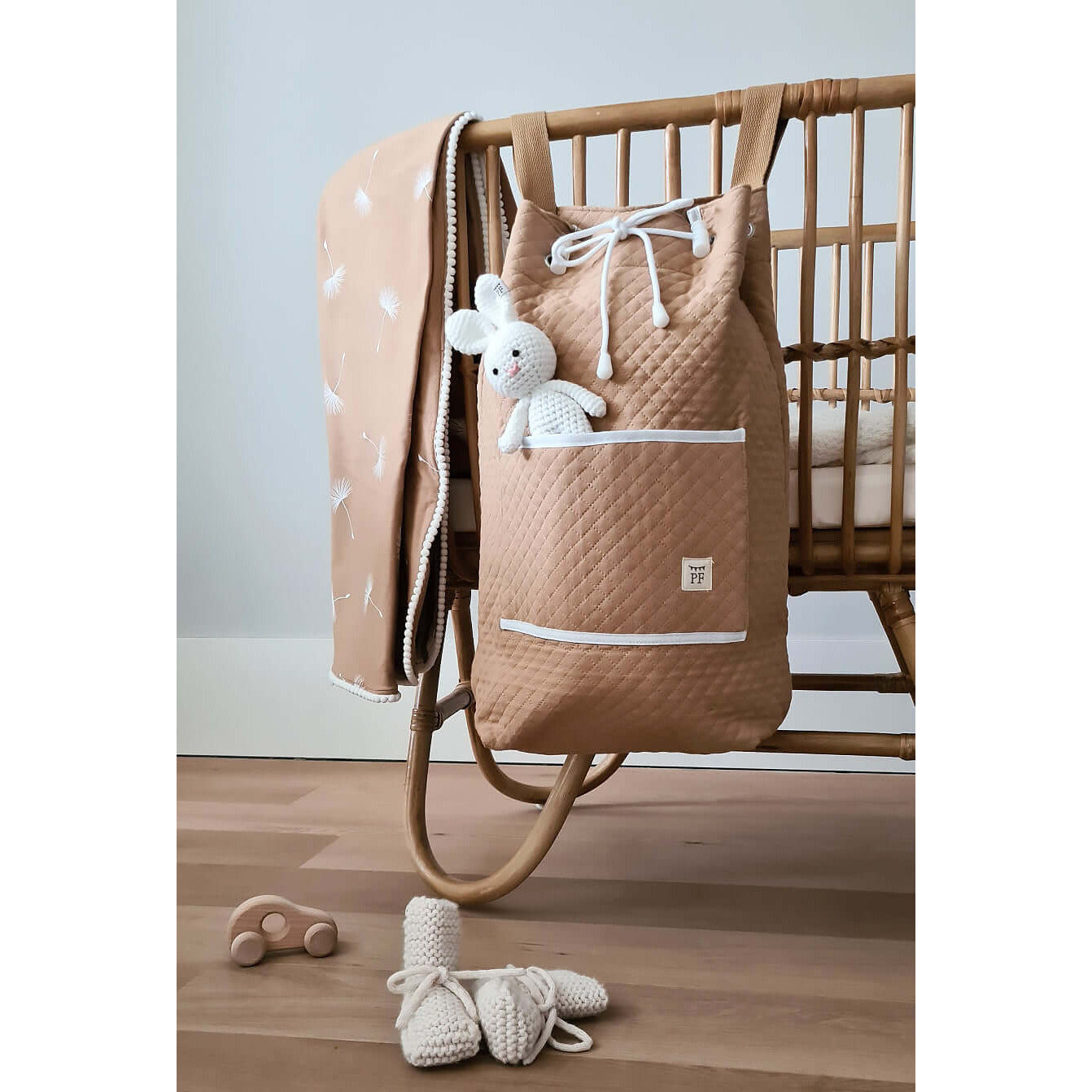 Quilted Storage Bag - Beige – Petit Filippe