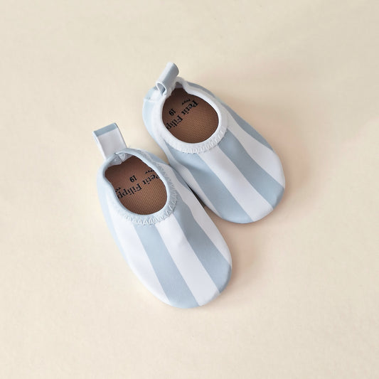 Swim Shoes - UPF50+ - Misty Blue Stripes - Petit Filippe