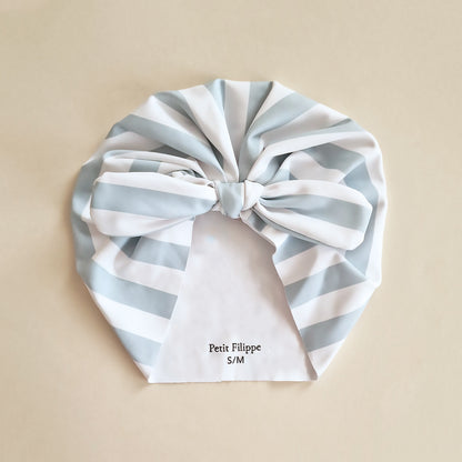 Baby Swim Turban - UPF50+ - Misty Blue Stripes - Petit Filippe