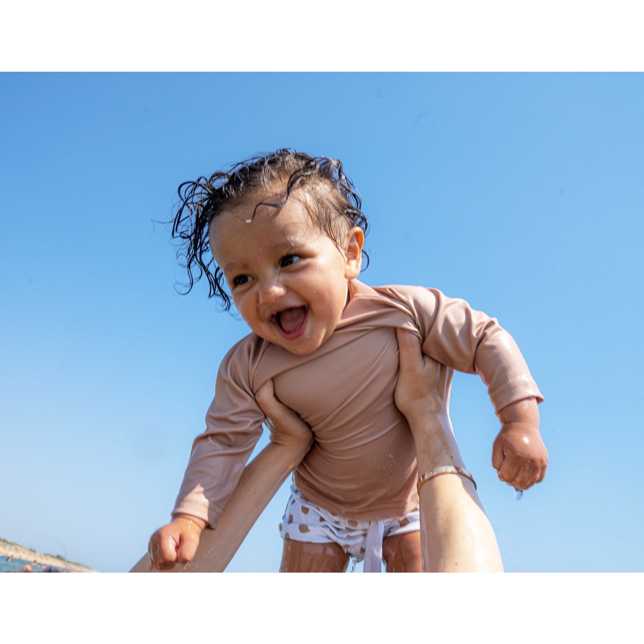 Baby Swim Shirt UPF50 Beige