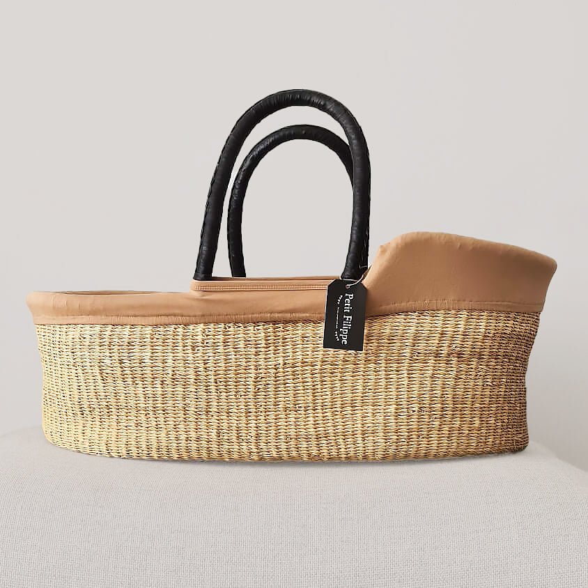 Beige store moses basket