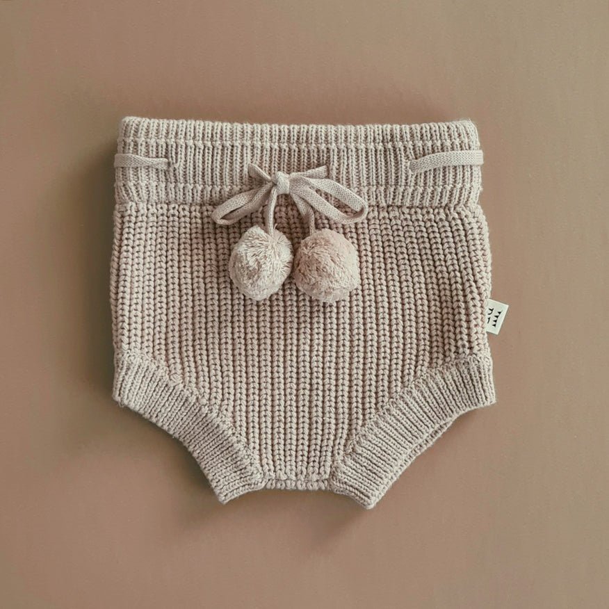 Knitted Bloomers - Cotton - Oatmeal